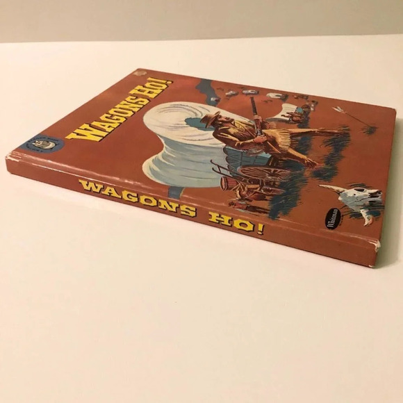 Vintage 1962 Wagons  Ho Whitman Childrens Western Book Hardcover - Picture 3 of 16